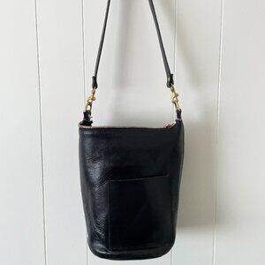 Clare V Petite Jeanne Black Leather
